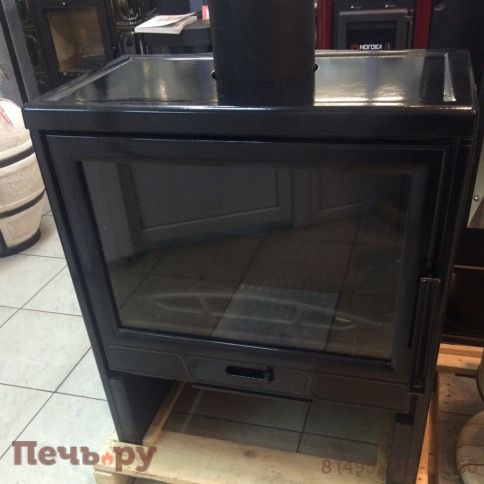 Печь камин Plamen Barun чёрная фото 4