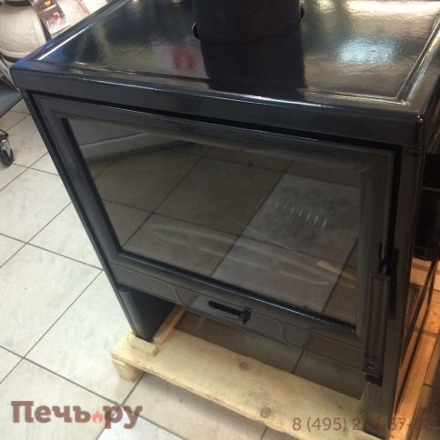 Печь камин Plamen Barun чёрная фото 6