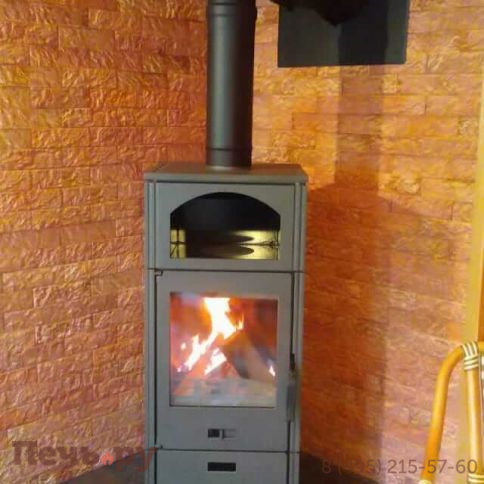 Печь камин Plamen Laguna, коричневая фото 2