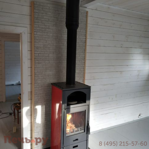 Печь камин Plamen Laguna, красная фото 6