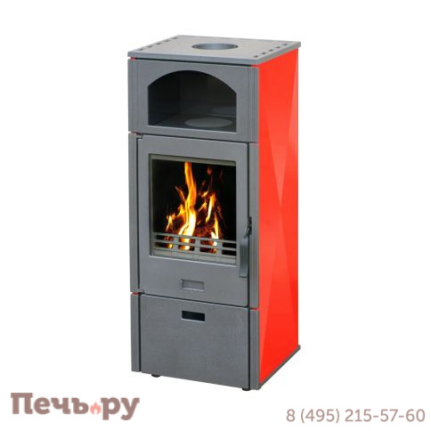 Печь камин Plamen Laguna, красная фото