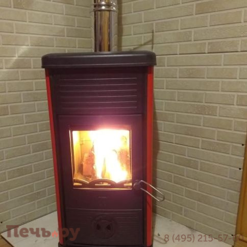 Печь камин Plamen Maestral N красная фото 3