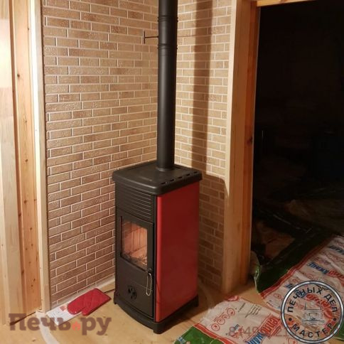 Печь камин Plamen Maestral N красная фото 5