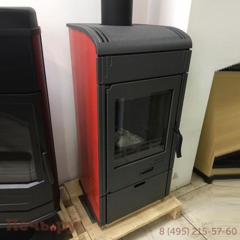 Печь камин Plamen Vesta, красная фото 3