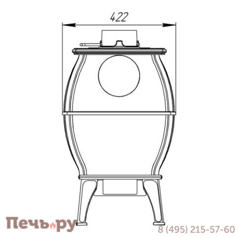 Печь камин Прометалл Бахта фото 12