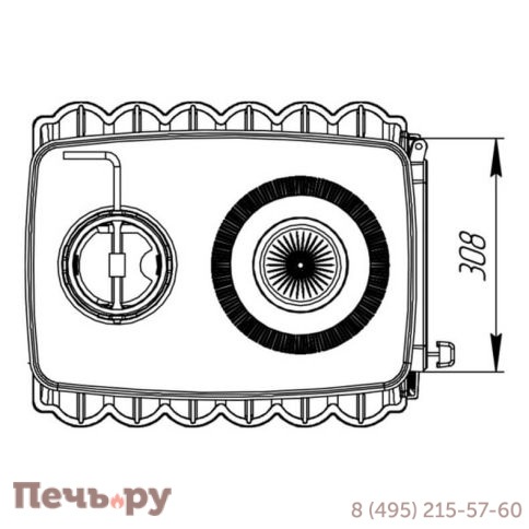 Печь камин Прометалл Бахта фото 13