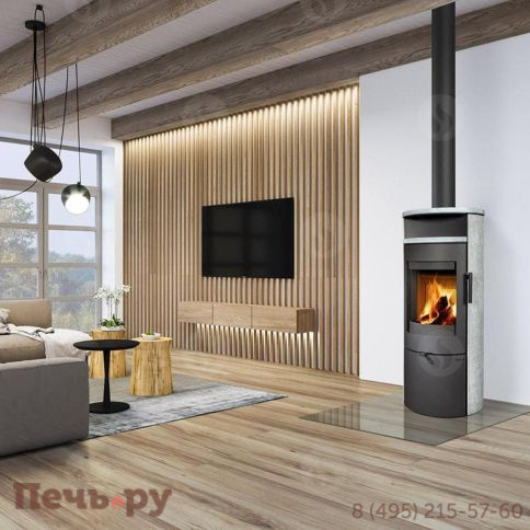 Печь камин Romotop Lugo 02 камень фото 2