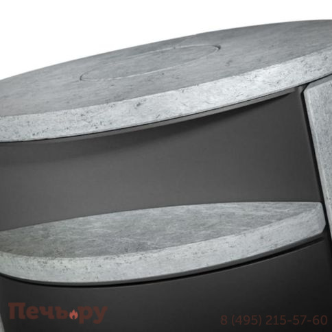 Печь камин Romotop Lugo 02 камень фото 4