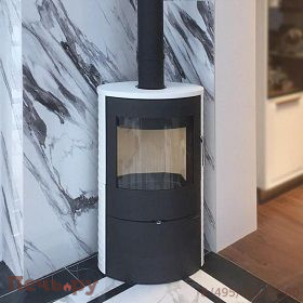 Печь камин Romotop Ovalis керамика Уцененный фото 3