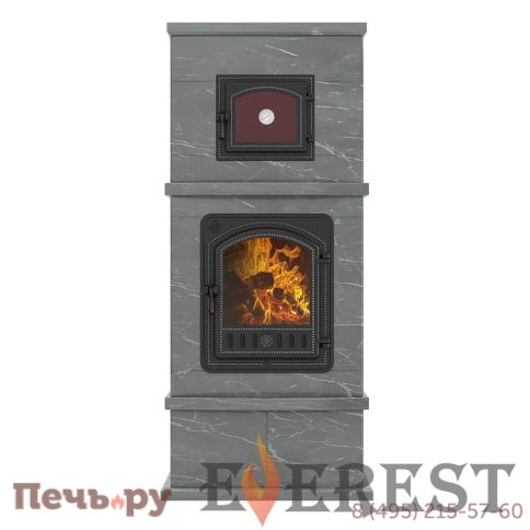 Печь камин с духовкой Везувий Everest Korela фото