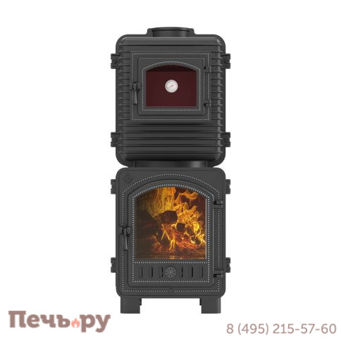 Печь камин с духовкой Везувий Everest под облицовку фото 2