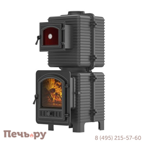 Печь камин с духовкой Везувий Everest под облицовку фото