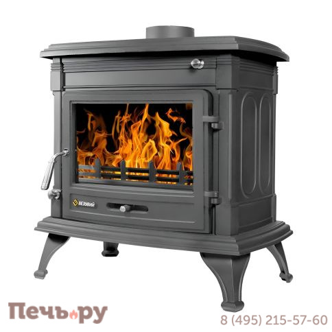 Печь камин Везувий AST-13К Антрацит д.150 мм фото