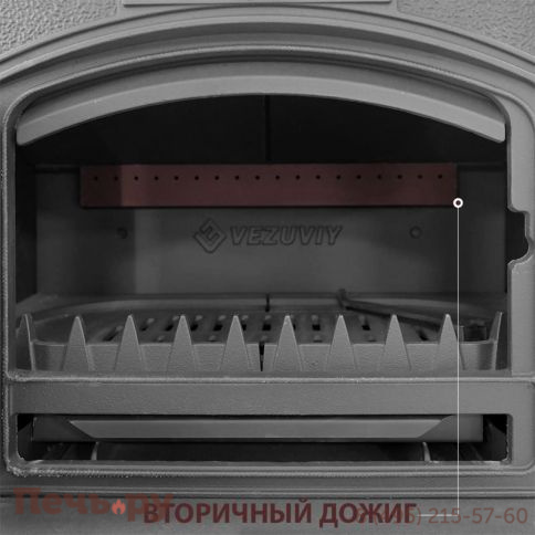 Печь-камин Везувий KZ-14 S Антрацит фото 4