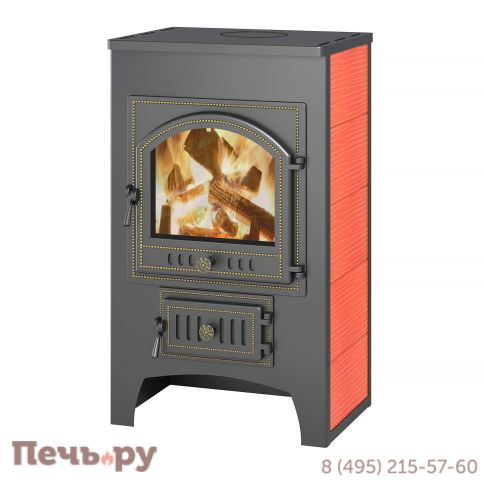 Печь-камин Везувий ПК-01 (205) Красная 12 кВт фото