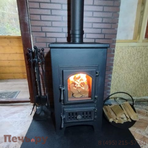 Печь-камин Везувий ПК-01 (270) красн. 9 кВт  (без плиты) фото 2