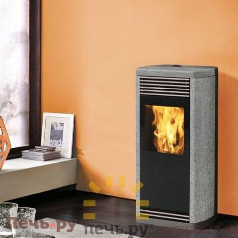 Печь пеллетная EdilKamin Flexa камень фото 2