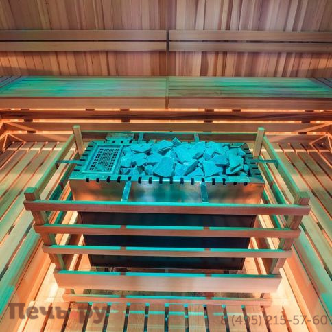 Печь с парогенератором для бани и сауны Lang VAPO-therm VG 90, 21 кВт (Парогенератор 3 кВт с системой автозалива в комплекте, 25-33 м³, 50 кг камней) фото 2