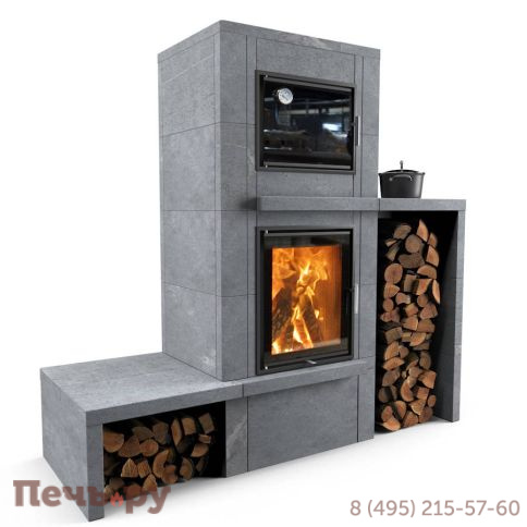 Печной камин Теплый камень  с духовкой и топкой Heritage VII -2P фото 2