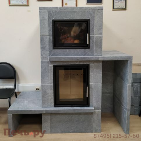 Печной камин Теплый камень  с духовкой и топкой Heritage VII -2P фото 3