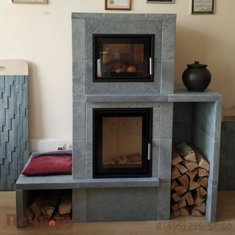 Печной камин Теплый камень  с духовкой и топкой Heritage VII -2P фото 5