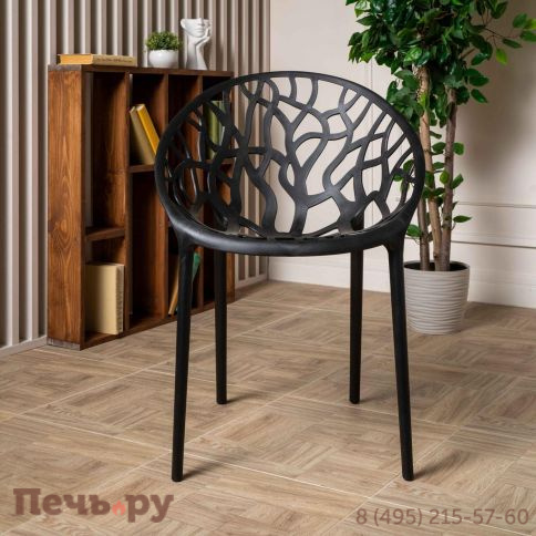 Пластиковый стул Royal Family ARIA черный фото 2