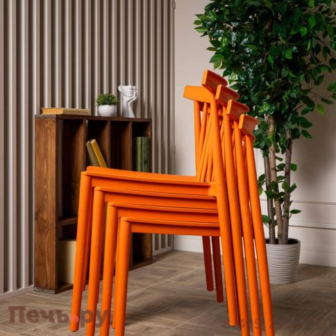 Пластиковый стул Royal Family KAI оранжевый фото 8