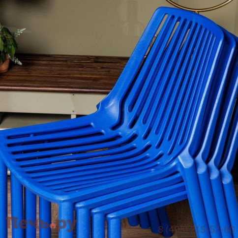Пластиковый стул Royal Family NICO синий фото 6