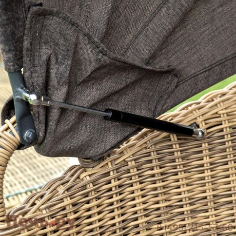 Плетеная кровать круглая 4SiS Стильяно, цвет соломенный фото 14