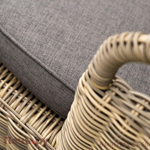 Плетеная кровать круглая 4SiS Стильяно, цвет соломенный фото 16