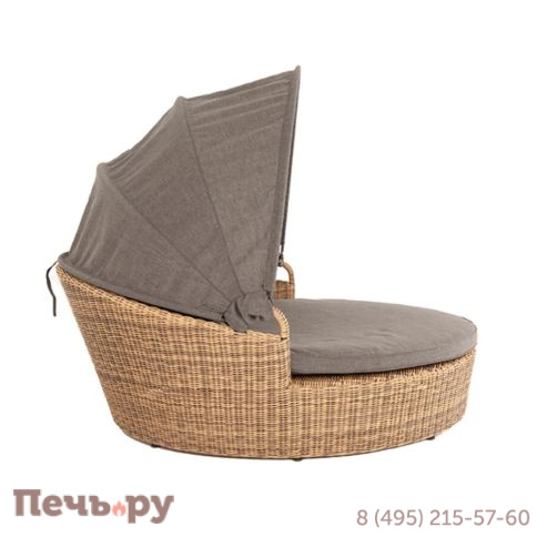 Плетеная кровать круглая 4SiS Стильяно, цвет соломенный фото 30