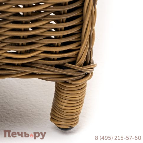 Плетеный стул 4sis Неаполь из искусственного ротанга, цвет соломенный фото 6