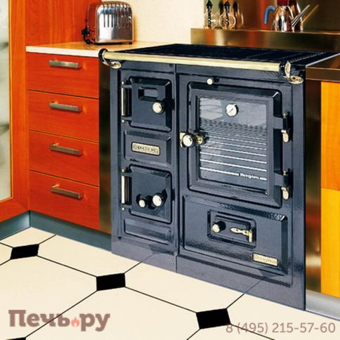 Плита Hergom Saja 8 хромированные ручки, керамический верх фото 2