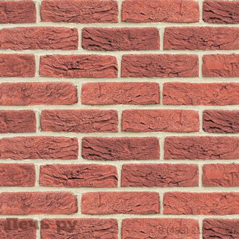 Плита Везувий Декор Кирпичный №1005 Вертикаль 9мм (1200х600мм) фото