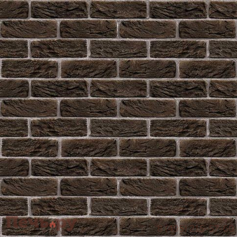 Плита Везувий Декор Коричневый №1001 Горизонталь 8мм (1200х600мм) фото