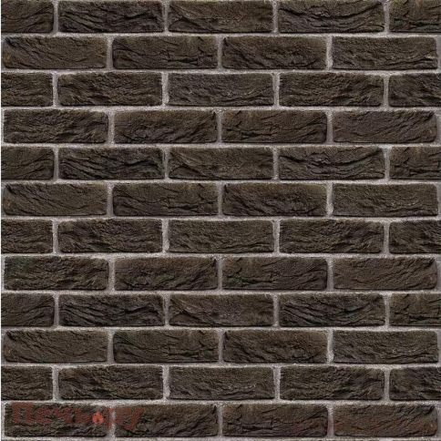 Плита Везувий Декор Коричневый №1001 Вертикаль 9мм (1200х600мм) фото