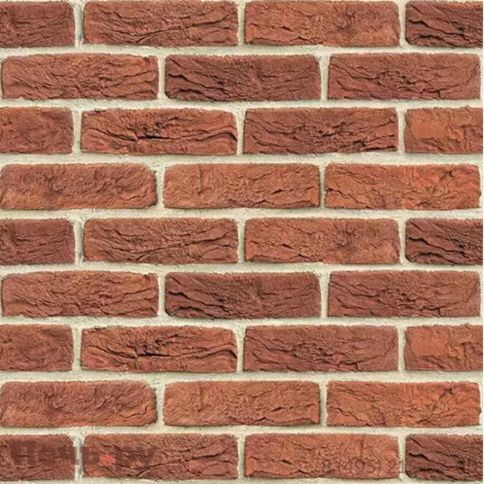 Плита Везувий Декор Красный №1002 Вертикаль 9мм (1200х600мм) фото