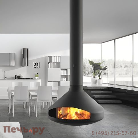 Подвесной камин Focus Ergofocus со стеклом фото 4