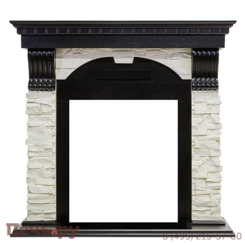 Портал Dimplex Dublin арочный сланец белый (классика Opti-Myst и Optiflame) фото 7