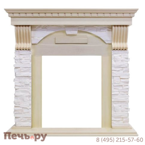 Портал Dimplex Dublin арочный сланец крем (классика Opti-Myst и Optiflame) фото 2