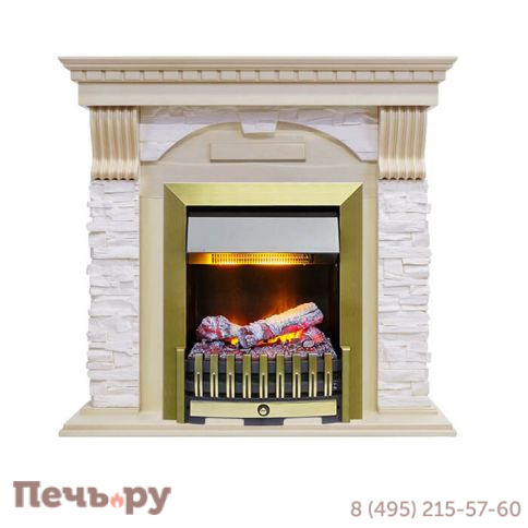 Портал Dimplex Dublin арочный сланец крем (классика Opti-Myst и Optiflame) фото