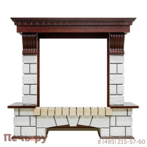 Портал Dimplex Pierre Luxe белый под очаг Albany фото 2