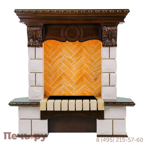 Портал Dimplex Pierre Luxe угловой/ шампань под очаг Cassette 400 фото 2