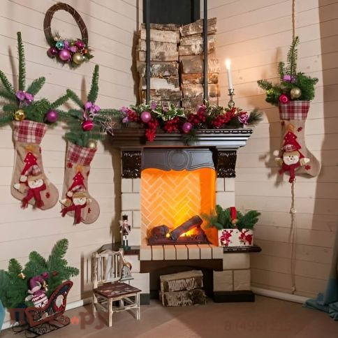 Портал Dimplex Pierre Luxe угловой/ шампань под очаг Cassette 600 фото