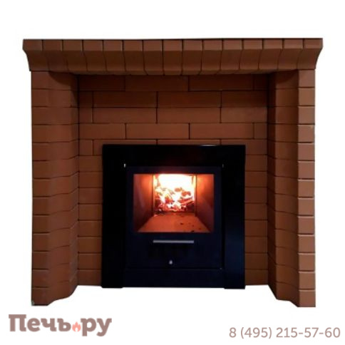 Портал для печей LK Фигурный Кирпич (Коричневый) фото