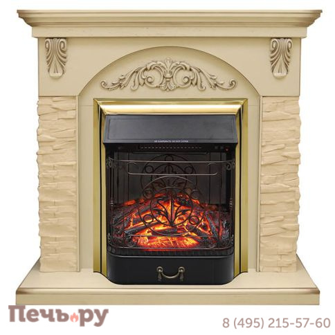 Портал Royal Flame Bern крупный сланец бежевый под очаги Majestic FX / Fobos FX фото