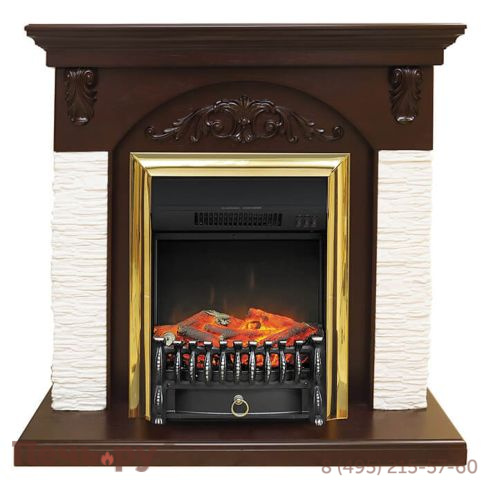 Портал Royal Flame Bern мелкий сланец белый под очаги Majestic FX / Fobos FX фото