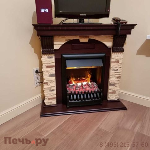 Портал Royal Flame Dublin арочный сланец угловой под очаги Fobos FX / Majestic FX фото 5