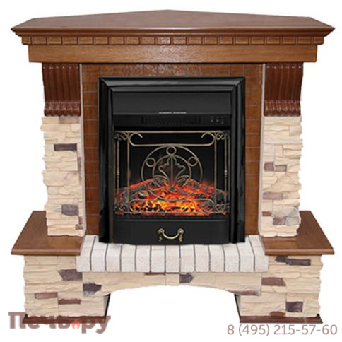 Портал Royal Flame Pierre Luxe сланец угловой под очаги Fobos FX / Majestic FX фото