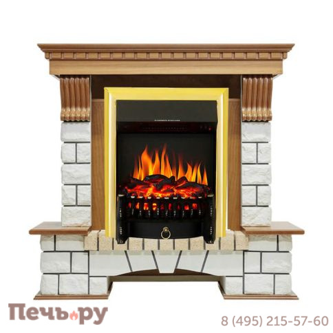 Портал Royal Flame Pierre Luxe угловой под очаги Fobos FX / Majestic FX фото 2